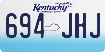 KY license plate 694JHJ