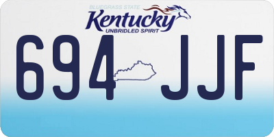KY license plate 694JJF