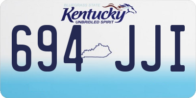 KY license plate 694JJI
