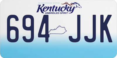 KY license plate 694JJK