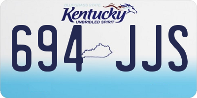 KY license plate 694JJS