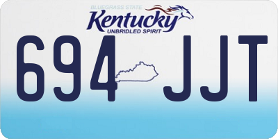 KY license plate 694JJT