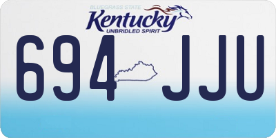 KY license plate 694JJU