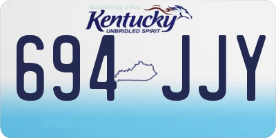 KY license plate 694JJY