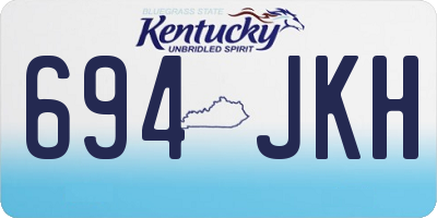 KY license plate 694JKH