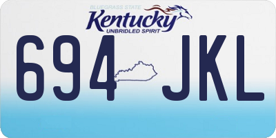 KY license plate 694JKL