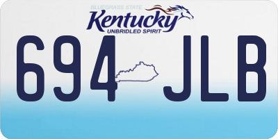 KY license plate 694JLB