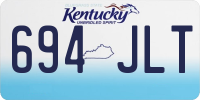KY license plate 694JLT