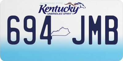 KY license plate 694JMB