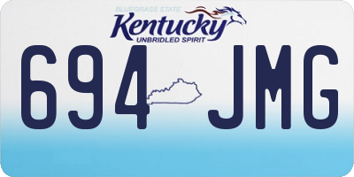 KY license plate 694JMG