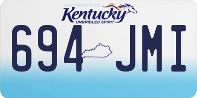 KY license plate 694JMI