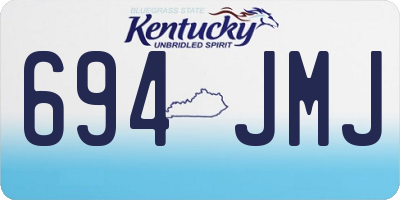 KY license plate 694JMJ
