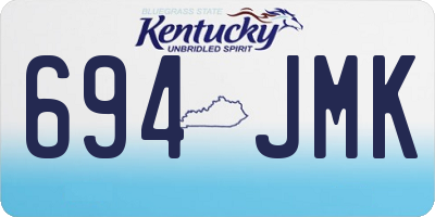 KY license plate 694JMK