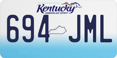 KY license plate 694JML
