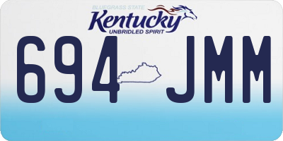 KY license plate 694JMM