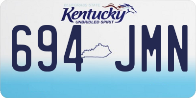 KY license plate 694JMN