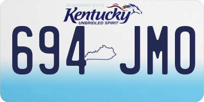KY license plate 694JMO