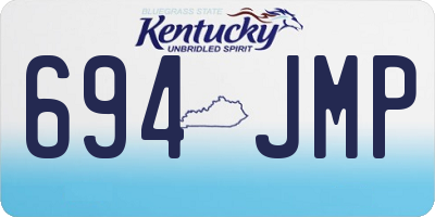 KY license plate 694JMP