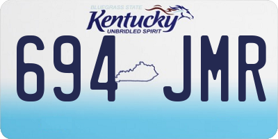 KY license plate 694JMR