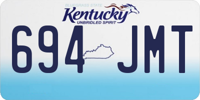 KY license plate 694JMT