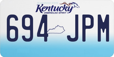 KY license plate 694JPM