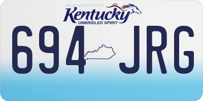 KY license plate 694JRG