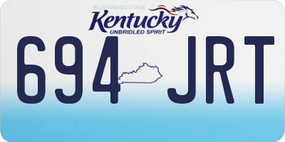 KY license plate 694JRT