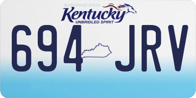 KY license plate 694JRV