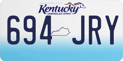 KY license plate 694JRY