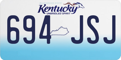 KY license plate 694JSJ