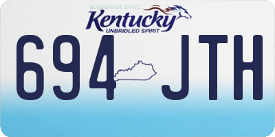 KY license plate 694JTH