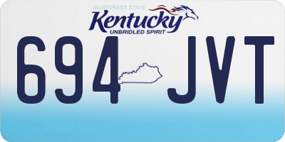 KY license plate 694JVT