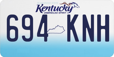 KY license plate 694KNH