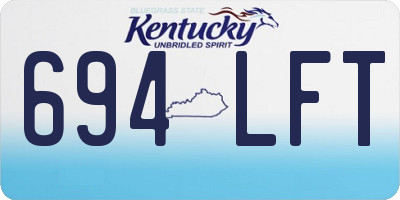 KY license plate 694LFT