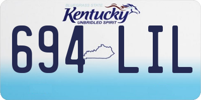 KY license plate 694LIL