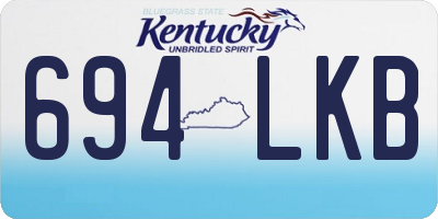 KY license plate 694LKB