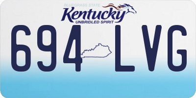 KY license plate 694LVG