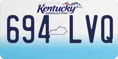 KY license plate 694LVQ