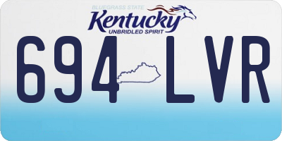 KY license plate 694LVR