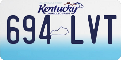 KY license plate 694LVT