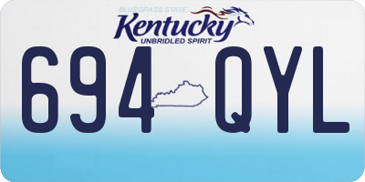 KY license plate 694QYL