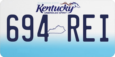 KY license plate 694REI
