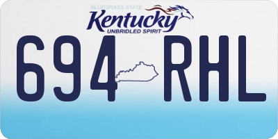 KY license plate 694RHL