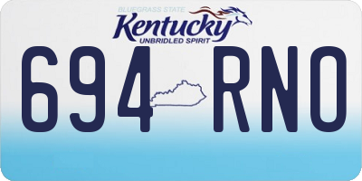 KY license plate 694RNO