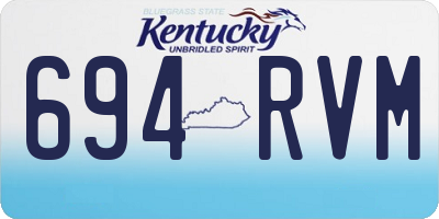 KY license plate 694RVM