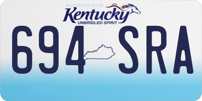 KY license plate 694SRA