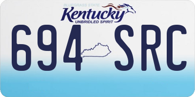 KY license plate 694SRC