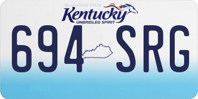 KY license plate 694SRG