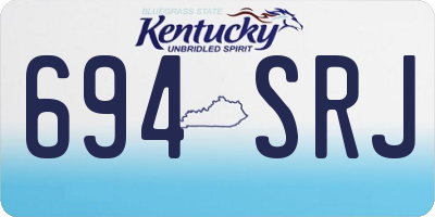 KY license plate 694SRJ