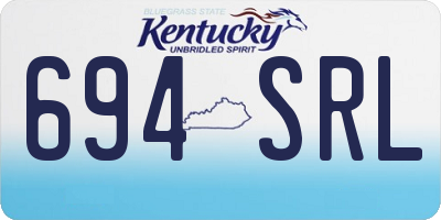 KY license plate 694SRL